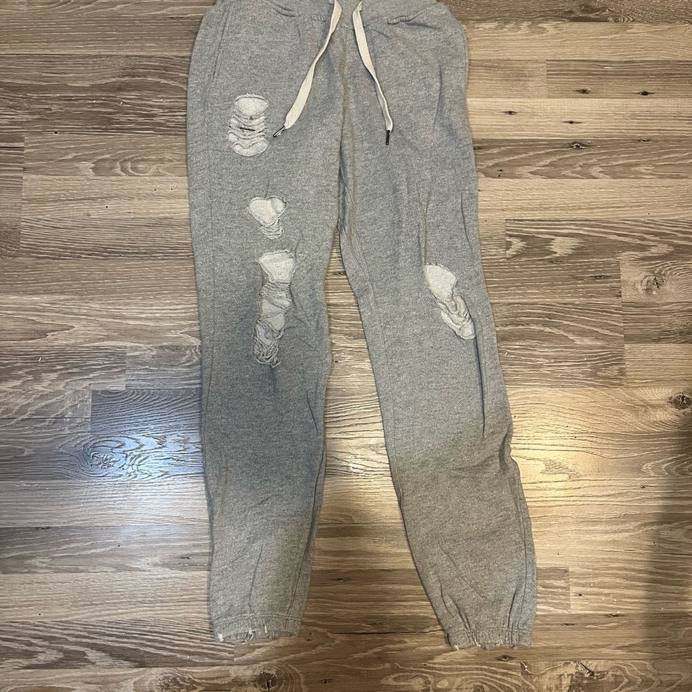 Brooklyn Karma Gray Distressed Joggers